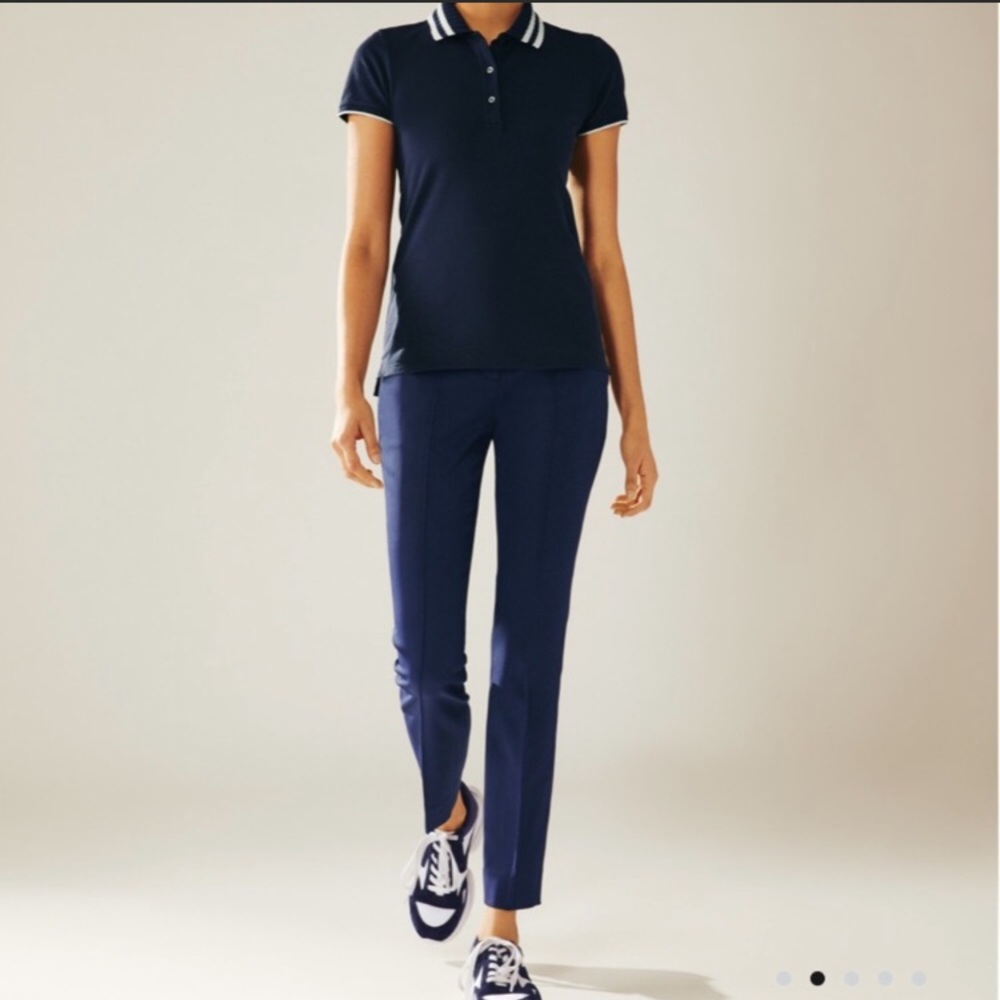 Tory Burch Navy Slim-Fit Pants